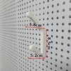 Round hole hole plate accessories storage clothes and hat hooks tie bag rack 16 25 26 30 hole distance
