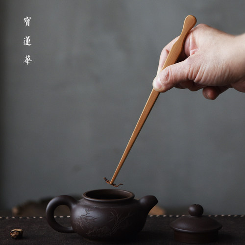 老竹夹茶叶夹 专用茶道清理竹茶夹 茶盘茶渣清除夹子六君子零配件 - 图2