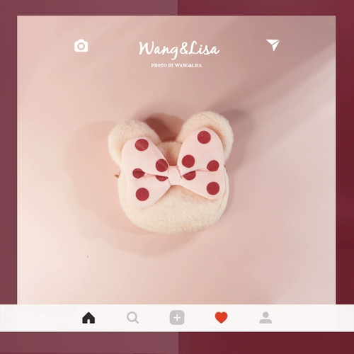 Qingcang New Bow Little Mouse Chain Bag