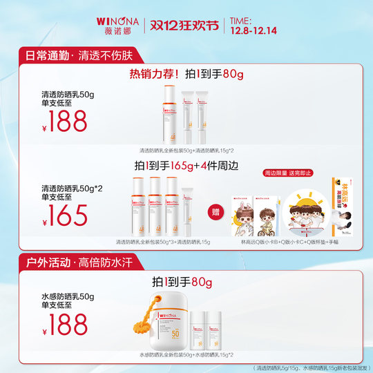 Winona clear sunscreen sensitive skin and sun protection