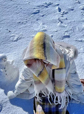 东北哈尔滨雪乡长白山防寒围巾