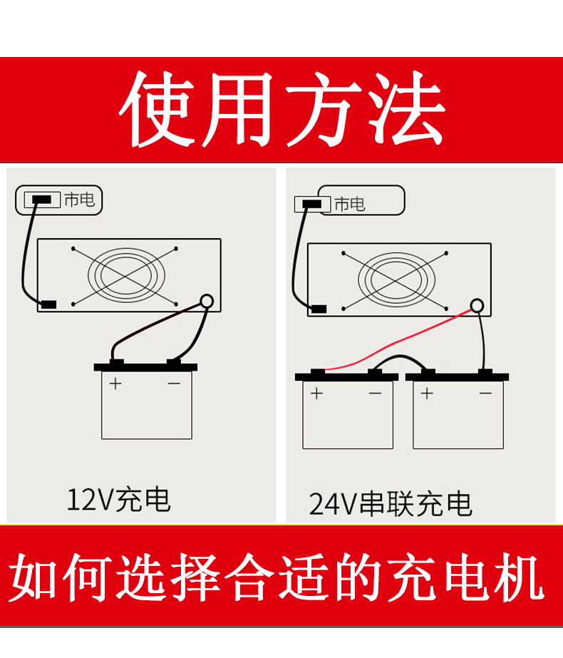 KOMCO汽车12v24V伏电瓶脉冲智能纯铜大功率通用蓄电池自动充电器 - 图2