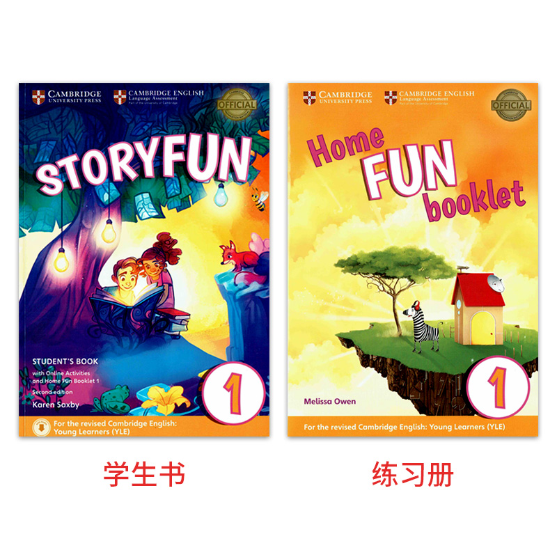 剑桥官方少儿英语YLE storyfun一级考试书第二版Story fun for Starters 1/2/3/4/5/6年级学生用书带在线账号+练习册-图0