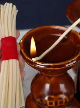 食用油灯芯草灯芯大豆油色拉油灯心绳油灯引子佛灯配件结婚复古灯