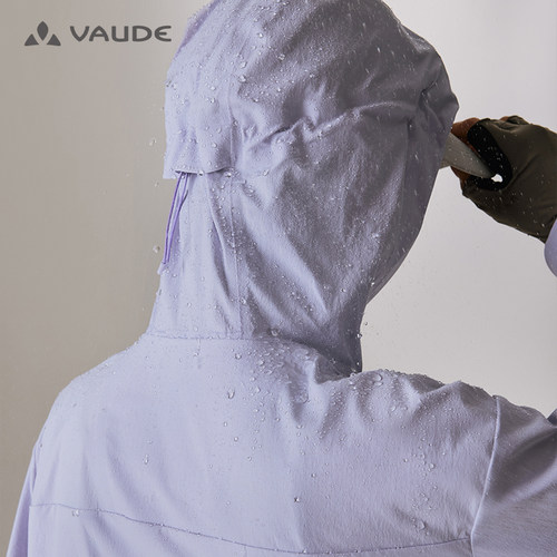 VAUDE巍德轻量风衣户外骑行防风防水女款 - 图3