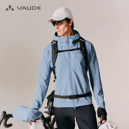 【中空保暖纱】VAUDE巍德博登PLUS加绒软壳衣户外防风防泼外套男 - 图1