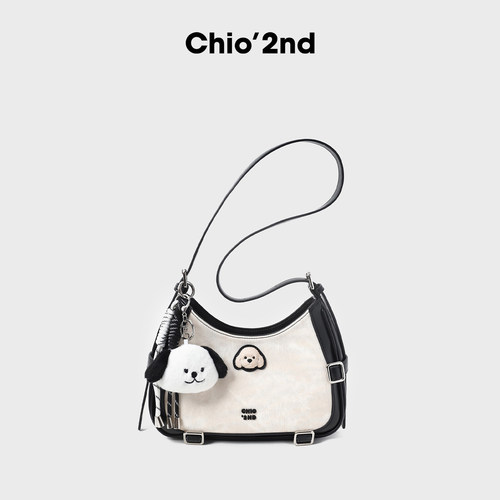 南风Chio2nd 面包小狗 摩登轨迹托特包包女高级感单肩斜挎腋下包 - 图3