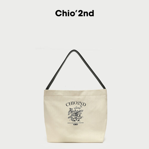 南风Chio2nd 流浪邮件托特包包女大容量春夏设计师帆布包袋单肩包 - 图3