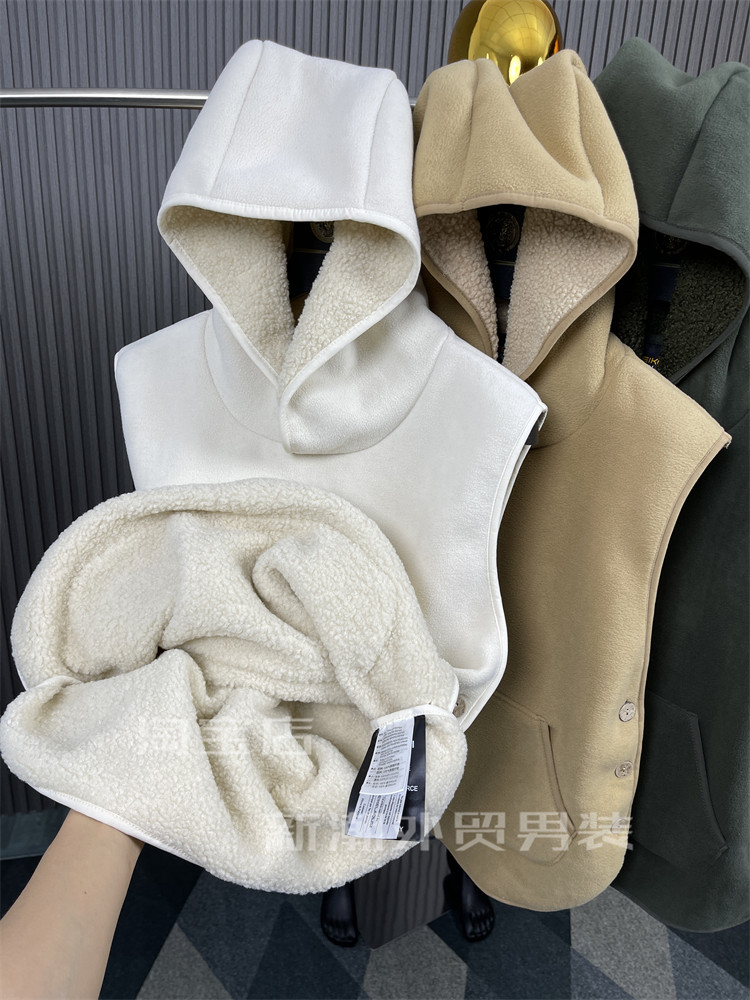 400克摇粒绒！叠搭款！内里加绒！日单~秋冬男士连帽保暖马甲外套,淘宝优惠券,粉丝福利购,淘宝优惠卷