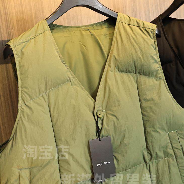 日系复古简约！柜600+！秋冬男士纯色蓬松绗棉保暖无袖棉马甲外套,淘宝优惠券,粉丝福利购,淘宝优惠卷