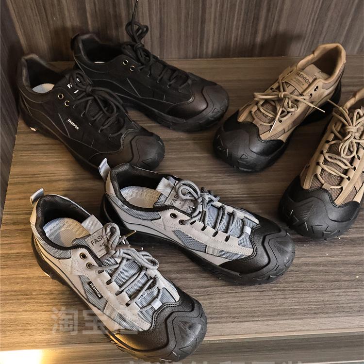 舒适，软底，轻便，防滑，耐磨！秋季男士户外运动包头耐磨登山鞋 - 图0