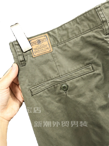 老美都在穿【全棉洗水纱卡】春夏男纯色薄款直筒工装裤伐木休闲裤 - 图3
