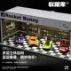 1 64 car model scene miniature model Tuoyi display box tomy card minigt storage hot wheel parking lot