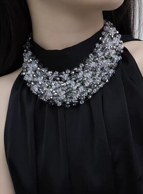 高级感气质宴会晚礼服项链颈链