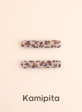 KAMIPITA迷你小波点成人头饰棉质可爱网红小款发对刘海贴一字发贴