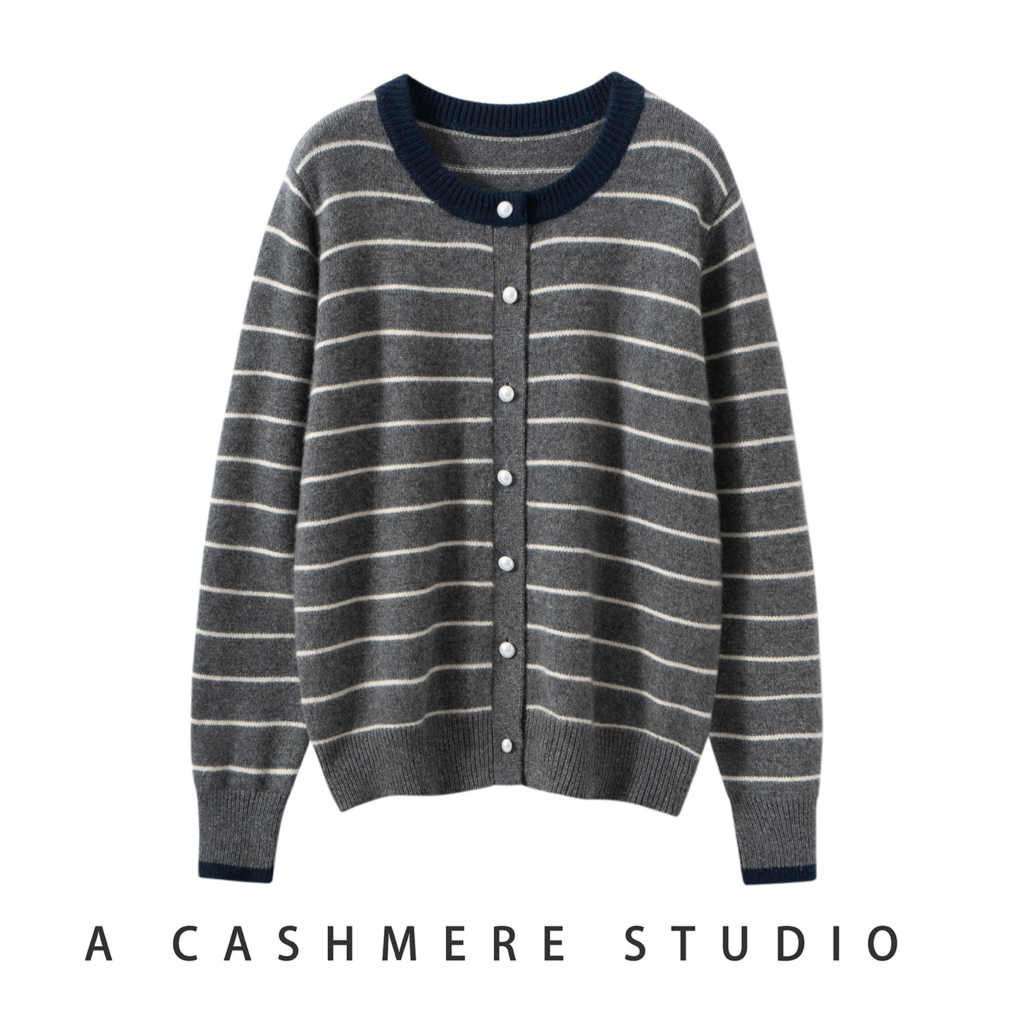 恒源祥2026新款100%纯山羊绒衫圆领针织开衫宽松百搭毛衣外套加厚,淘宝优惠券,粉丝福利购,淘宝优惠卷