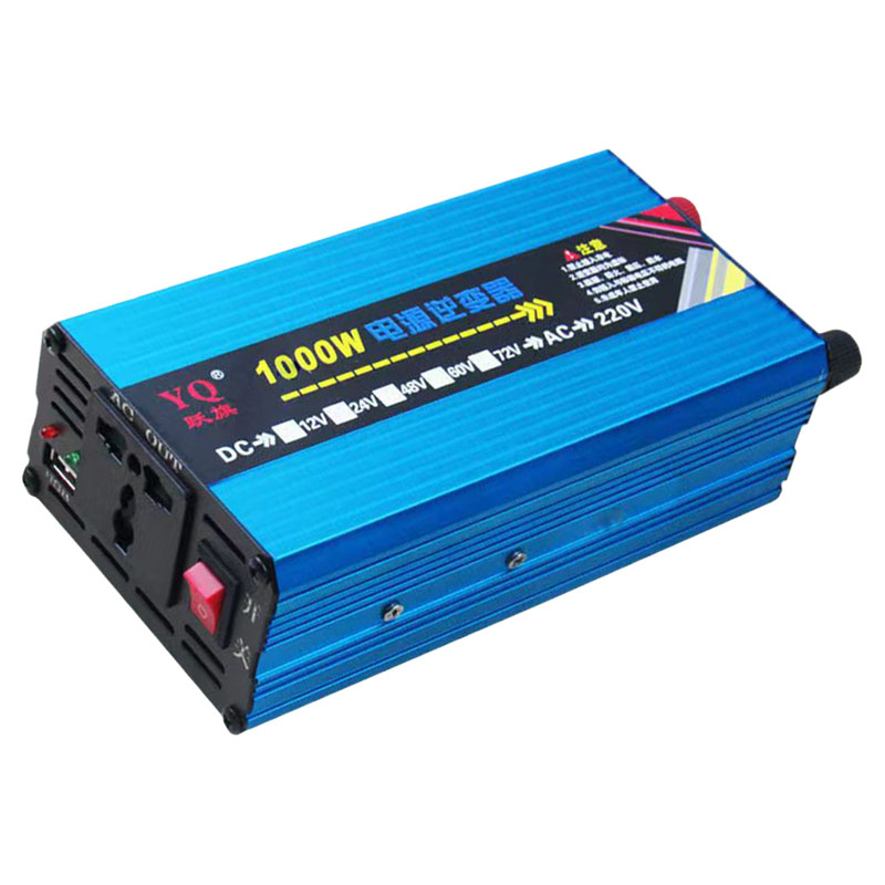 多功能车载家用逆变器12V/24V/48v60v72v转220V1000W太阳能逆变器 - 图3