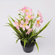 Floral home decorations simulated cherry blossom small potted plants