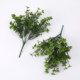 Simulated green plant handle bundle 7-pronged four-leaf clover plastic fake grass