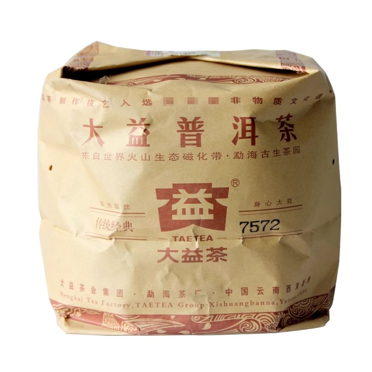 大益普洱茶 2011年102批7572熟茶饼 357g 茶叶 云南勐海茶厂老茶