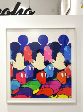 Jerkface版画重影米奇潮流装饰画