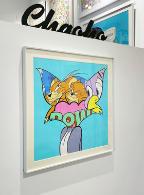 王加诺客厅潮流猫和老鼠装饰画