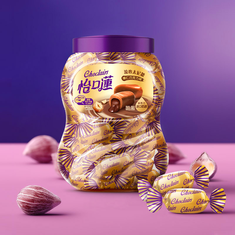怡口莲太妃糖罐装礼盒巧克力榛仁夹心糖果喜糖小包装年货零食焦糖,淘宝优惠券,粉丝福利购,淘宝优惠卷