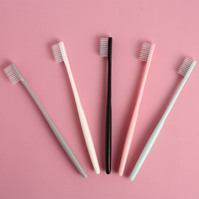 马卡龙软毛一次性待客牙刷居家客用牙刷清洁牙缝清洁成人小头牙刷 - 图3