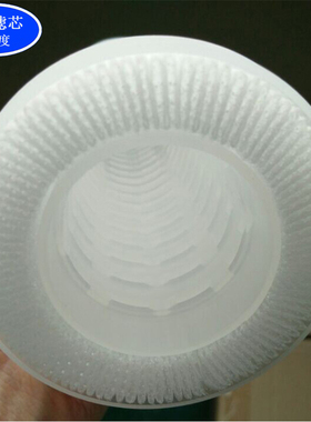 10寸PP熔喷棉微孔大面积工业用折叠滤芯饮料酒水净水器过滤芯