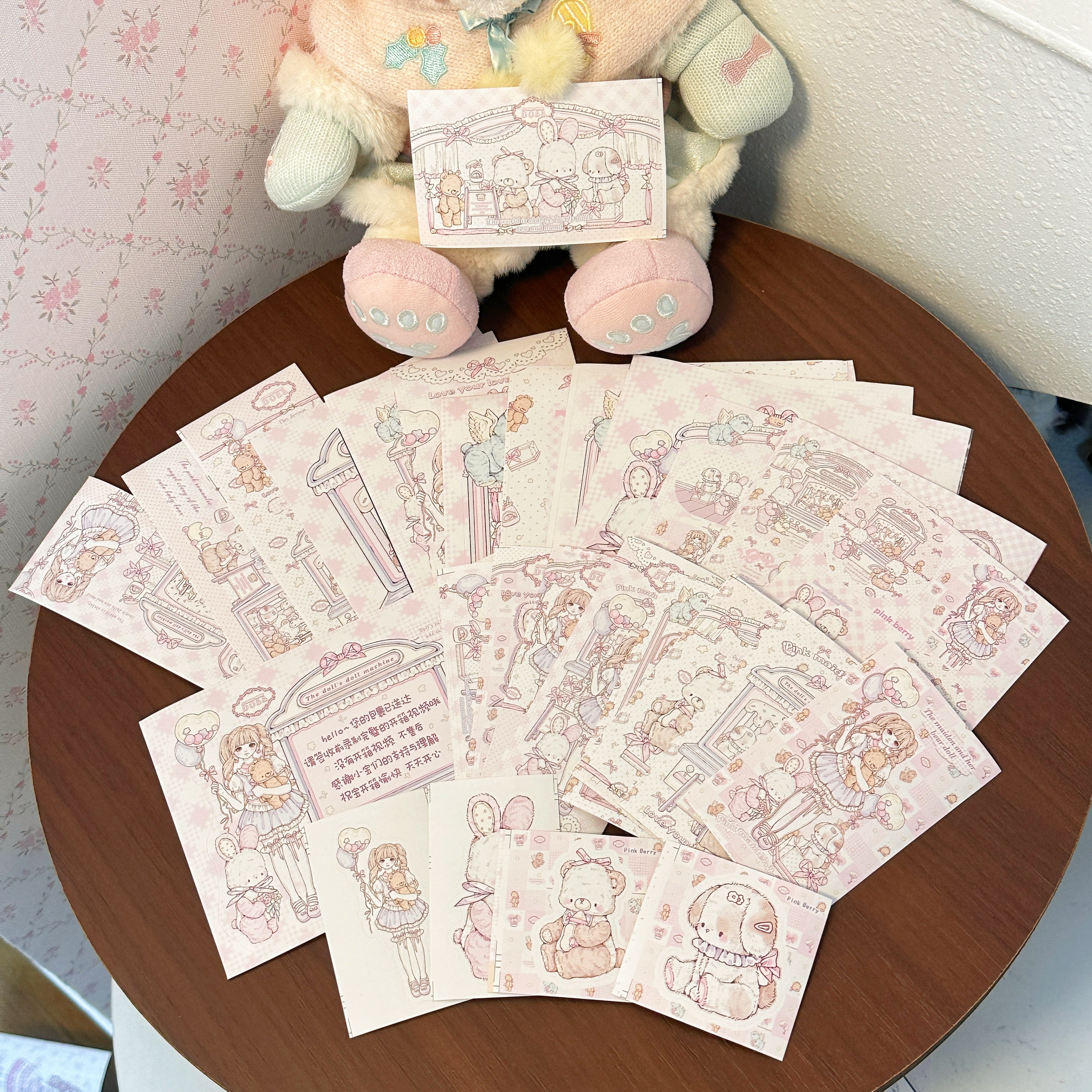 Pink berry原创设计气球女孩系列封口贴贴纸烘培包装出卡打包好物,淘宝优惠券,粉丝福利购,淘宝优惠卷