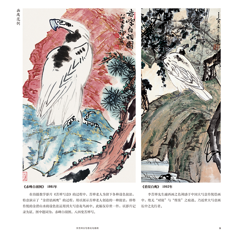 李苦禅大写意花鸟画稿 名家课徒稿临本李苦禅画禽鸟、花果以及其他题材的大写意画稿 - 图3