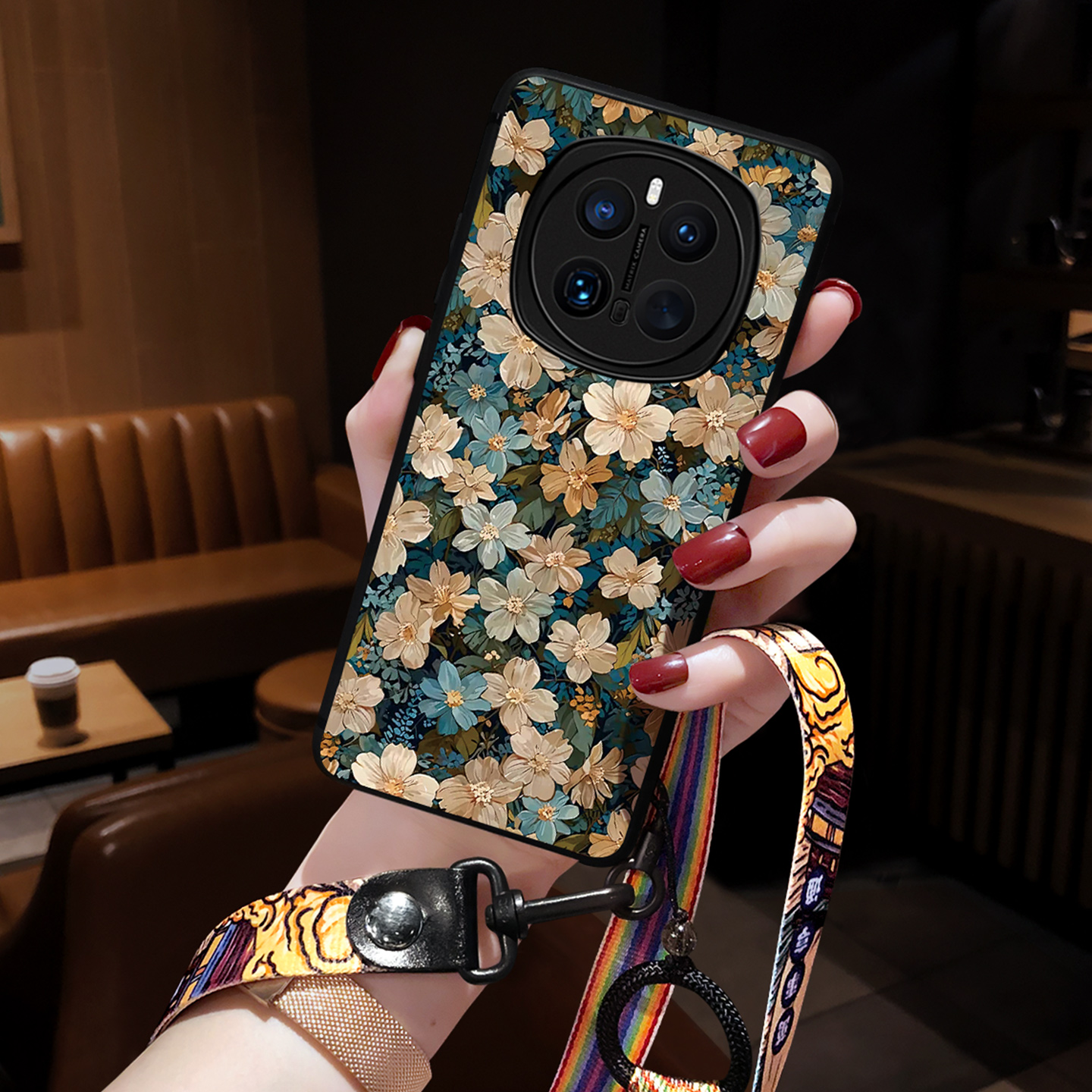 适用华为荣耀magic7手机壳新款magic6pro保护套magic8五彩花magic3高级感magic4女挂绳magic5至臻版rs保时捷 - 图2