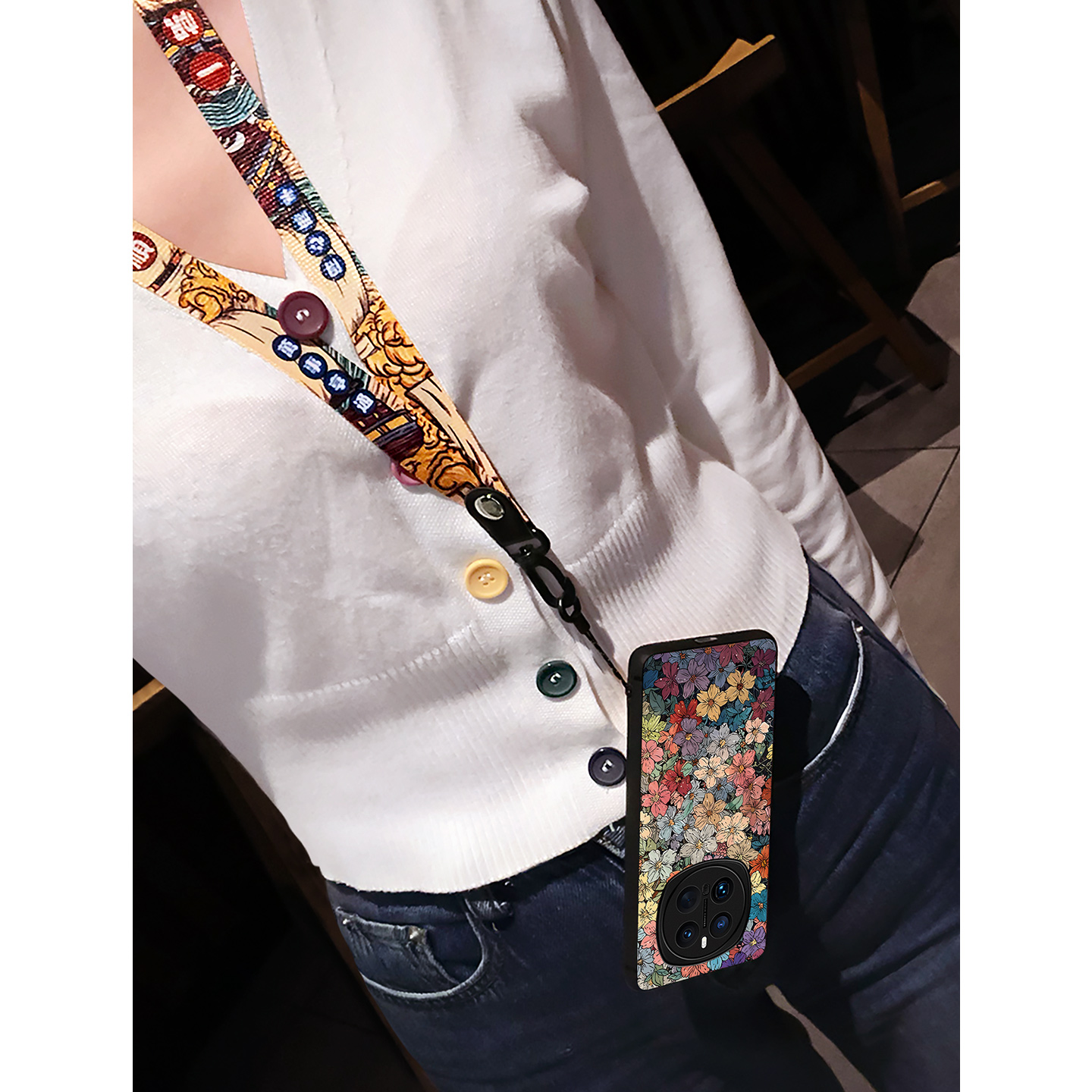 适用华为荣耀magic7手机壳新款magic6pro保护套magic8五彩花magic3高级感magic4女挂绳magic5至臻版rs保时捷 - 图3