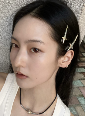 sidierealmade闪电星纯银发夹
