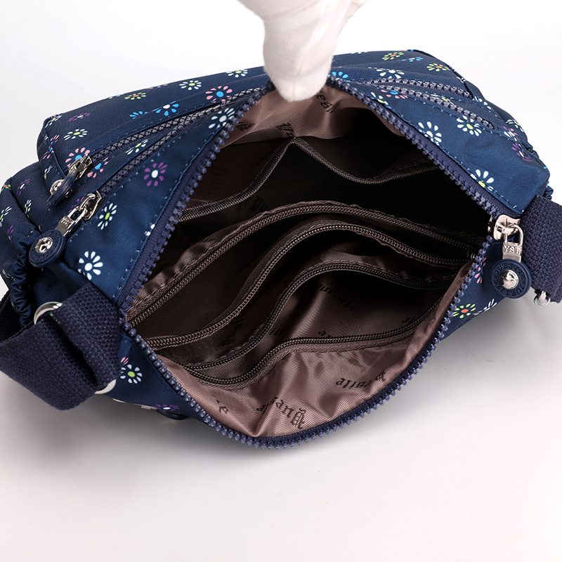 帆布包女士单肩轻便百搭印花斜挎包 艾果果箱包女士包袋