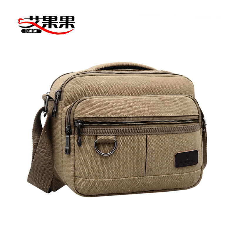 帆布2020新款男士休闲包轻便斜挎包 艾果果箱包男士包袋