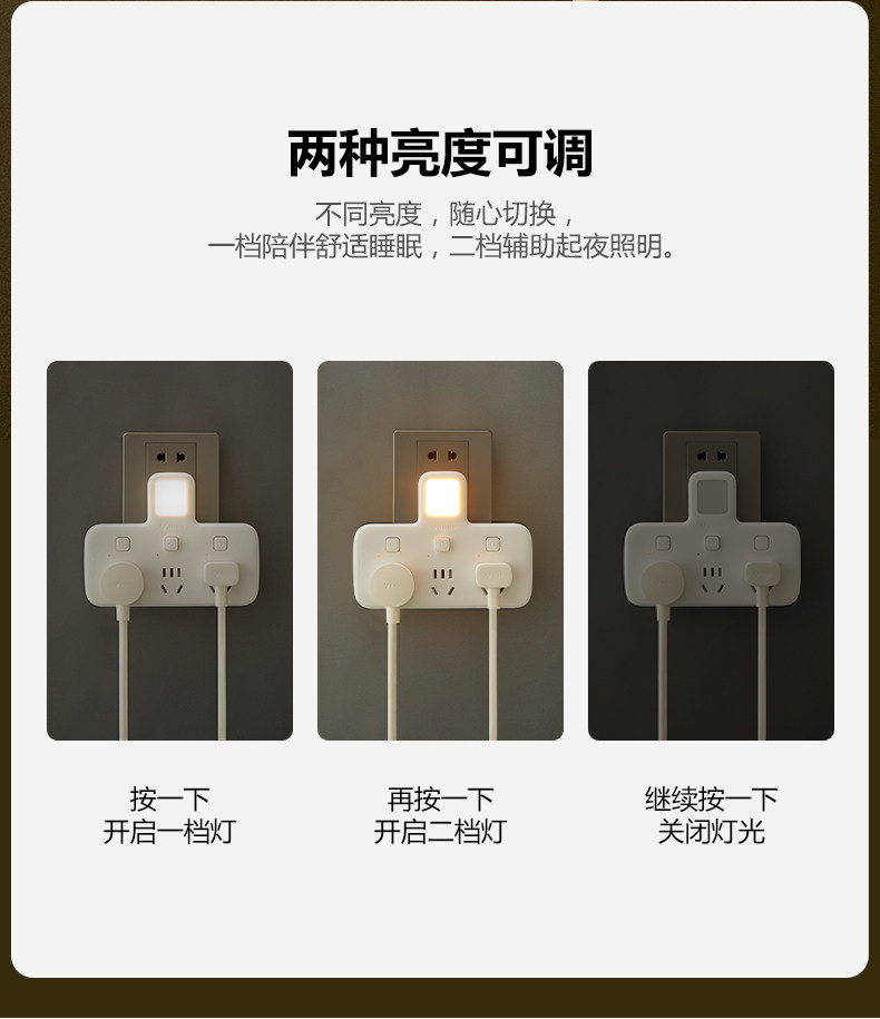 公牛插座转换器小夜灯一拖三排插一转多开关多功能电源插排不带线,淘宝优惠券,粉丝福利购,淘宝优惠卷