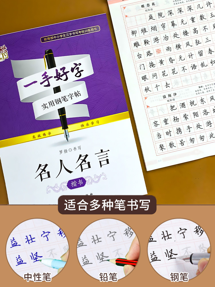 一手好字字帖楷书临摹练字帖成年楷体入门基础训练练字神器女生字体漂亮成人男生控笔硬笔钢笔书法小学生初中生大人行书正楷字贴-图2