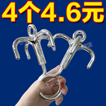 Rotating four-claw hooks wardrobe hanging bag covered hat scarf containing finishing multifunctional hanging frame containing frame