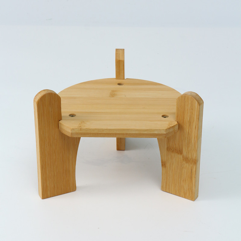 Wine soaking bottle base bamboo and wood square base glass bottle ceramic wine jar crafts ornaments vase base fish tank base