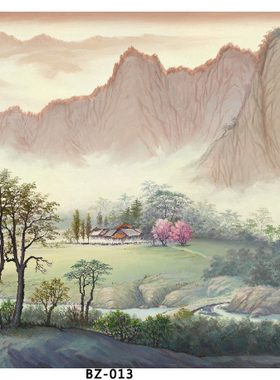 天津学仕文化高清喷绘山水装饰画
