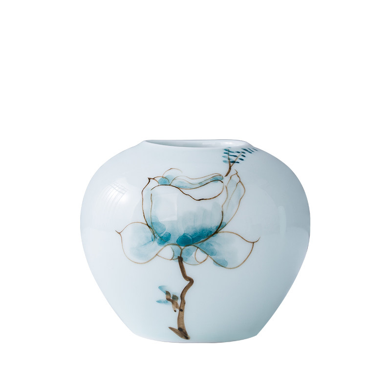 现代简约小花瓶新中式三件套客厅餐桌电视柜桌面插花水养陶瓷摆件,淘宝优惠券,粉丝福利购,淘宝优惠卷