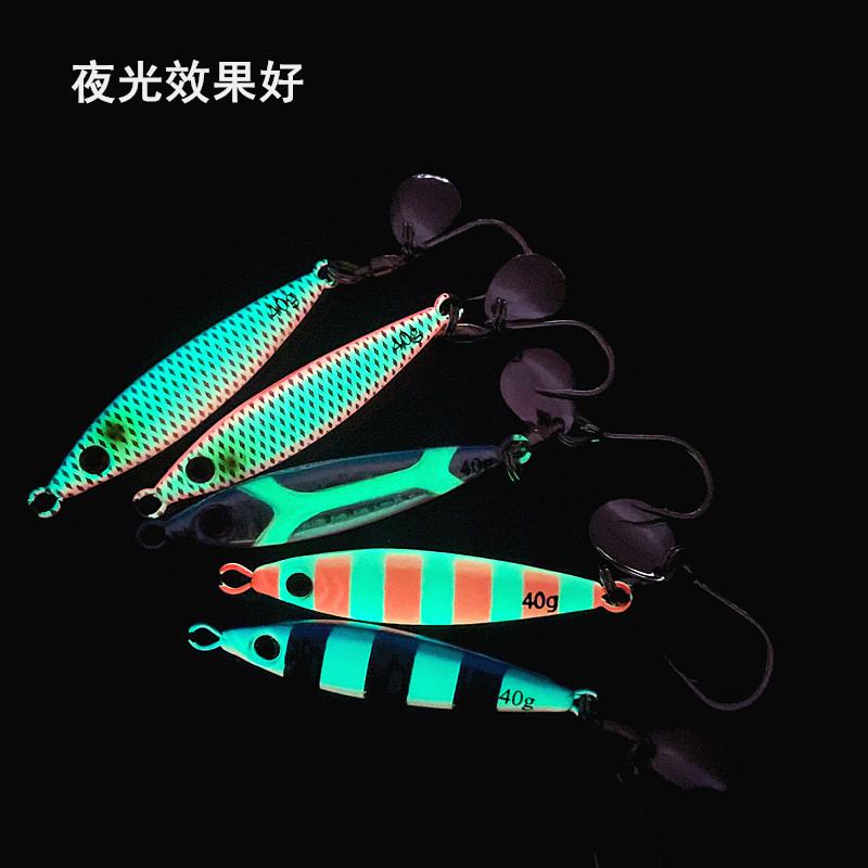 小胖子铁板带亮片带鱼刀鱼鲅鱼马鲛鱼15g30g40g60g80g海钓路亚饵 - 图2