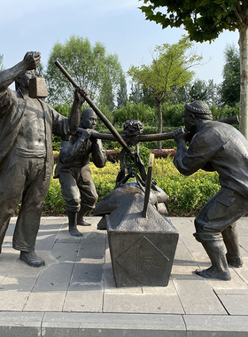 渤言雕塑玻璃钢观赏复古