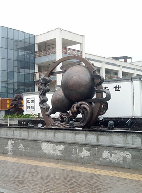 渤言雕塑玻璃钢观赏复古