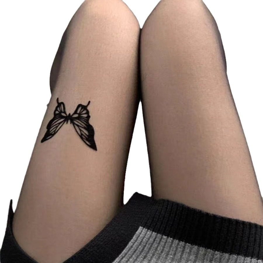 2024年新款黑色丝袜纯欲防勾丝袜子女春秋款打底袜蝴蝶丝连裤袜,淘宝优惠券,粉丝福利购,淘宝优惠卷