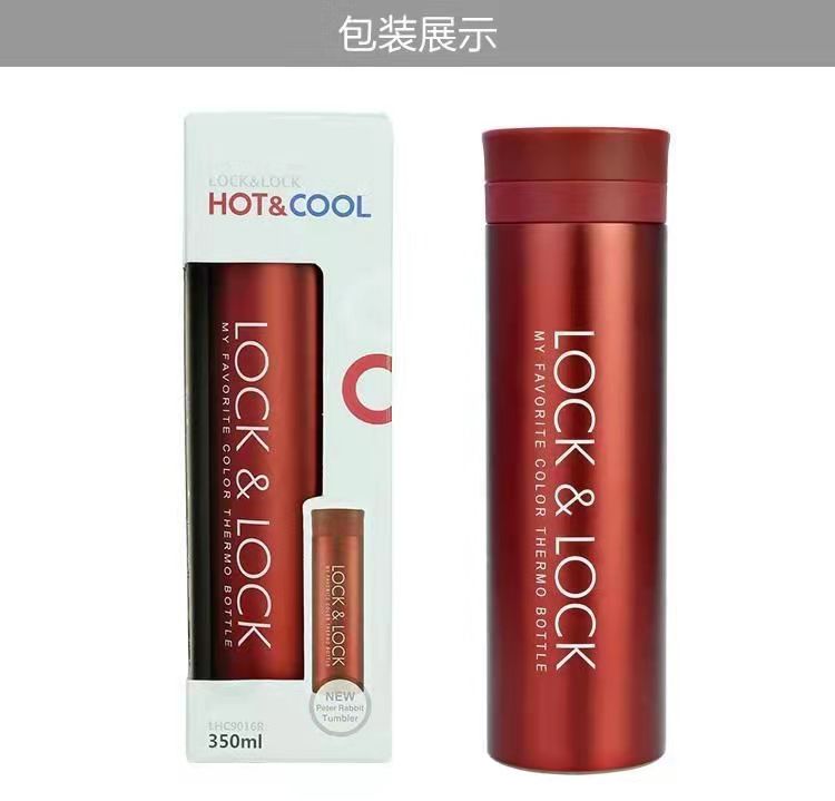 乐扣乐扣(locklock)304不锈钢带茶隔保温杯350ml男女学生水杯茶杯 - 图3