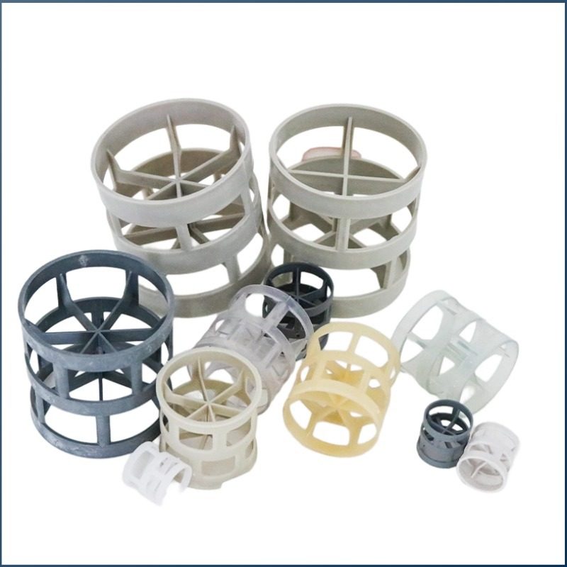 塑料鲍尔环填料聚丙烯PVC鲍尔环冷却塔耐酸碱塑料鲍尔环散堆填料 - 图3