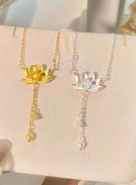 纯银和和美美好运连连项链