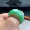No. 25-26 Myanmar natural A-grade jade T1272 inner diameter 21-12-4.7mm green tire ring finger